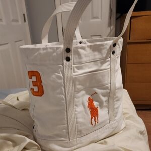 Ralph Lauren White and Orange Men's Bag